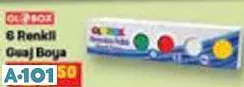 GLOBOX 6 RENKLİ GUAJ BOYA